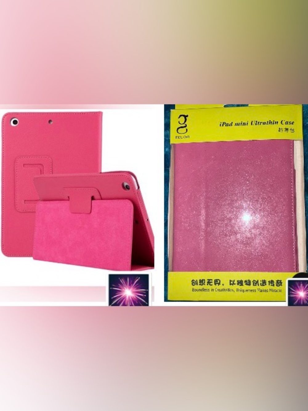 EGO Pink iPad Mini Ultrathin Case NEW Stylish pink ultrathin NEW for iPad mini